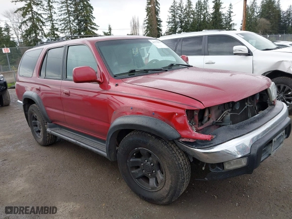 2000 Toyota 4Runner SR5 with VIN JT3HN86R2Y0294395, listed as a IAAI auction lot 41777872 with 340,445 mi miles. Bid and sale history available at carsss.com. Image 1.
