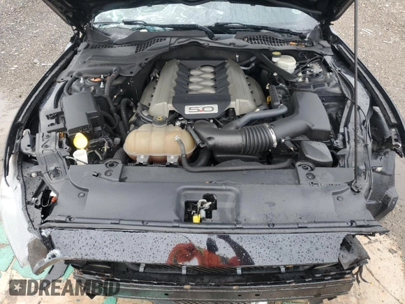 2017 Ford Mustang GT with VIN 1FA6P8CF8H5343017, listed as a Copart auction lot 71477464 with 86,846 mi miles and Salvage title. Bid and sale history available at DreamBid. Image 12.