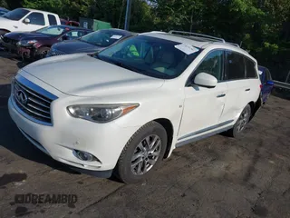 2015 Infiniti QX60 z VIN 5N1AL0MM8FC517929, wystawiony jako IAAI lot #42118295 z przebiegiem 104 188 mil mil oraz . Historia ofert i sprzedaży dostępna na DreamBid. Obrazek 2.