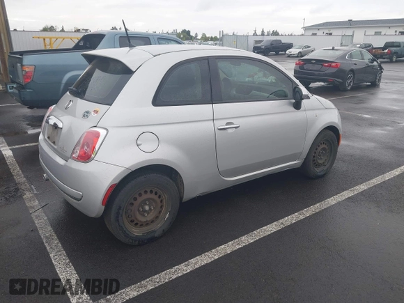 2014 FIAT 500 Pop with VIN 3C3CFFAR7ET264083, listed as a IAAI auction lot 42142971 with 130,549 mi miles. Bid and sale history available at carsss.com. Image 4.