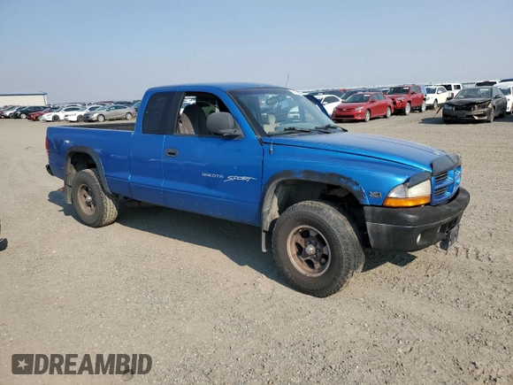 1998 Dodge Dakota SLT with VIN 1B7GG22X3WS743975, listed as a Copart auction lot 74474074 with Not Provided miles and Clean Title. Bid and sale history available at DreamBid. Image 4.