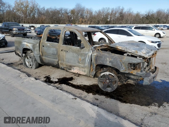 2010 Dodge Dakota with VIN 1D7CE5GP2AS100806, listed as a Copart auction lot 82240334 with Not provided miles and Non repairable. Bid and sale history available at DreamBid. Image 4.