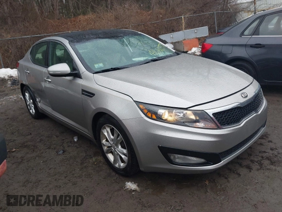 2013 Kia Optima EX with VIN 5XXGN4A73DG169405, listed as a IAAI auction lot 41681277 with 83,248 mi miles and . Bid and sale history available at carsss.com. Image 1.