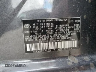 2024 Subaru Crosstrek Special Sports с VIN 4S4GUHF6XR3748209, выставлен на аукционе Copart как лот 49824325 с пробегом 51 254 миль миль и Списание • Salvage title. История ставок и продаж доступна на DreamBid. Изображение 15.