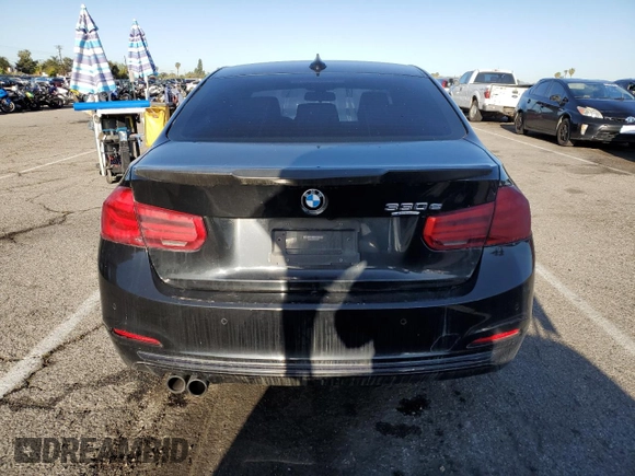 2017 BMW 3 Series 330e iPerformance with VIN WBA8E1C36HA030087, listed as a Copart auction lot 51918735 with 122,240 mi miles and Clean Title. Bid and sale history available at carsss.com. Image 6.