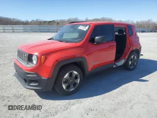 2018 Jeep Renegade Sport with VIN ZACCJAAB1JPG85055, listed as a Copart auction lot 50129355 with 147,626 mi miles and Salvage title. Bid and sale history available at DreamBid. Image 1.