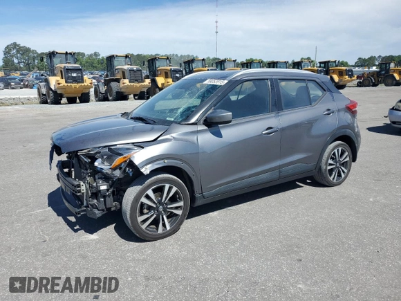 2018 Nissan Kicks SV with VIN 3N1CP5CUXJL513316, listed as a Copart auction lot 58053915 with 119,299 mi miles and Salvage title. Bid and sale history available at DreamBid. Image 1.