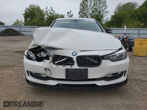 2013 BMW 3 Series 320i xDrive with VIN WBA3C3C51DF978651, listed as a Copart auction lot 58507915 with 117,025 mi miles and Salvage title. Bid and sale history available at DreamBid. Image 5.