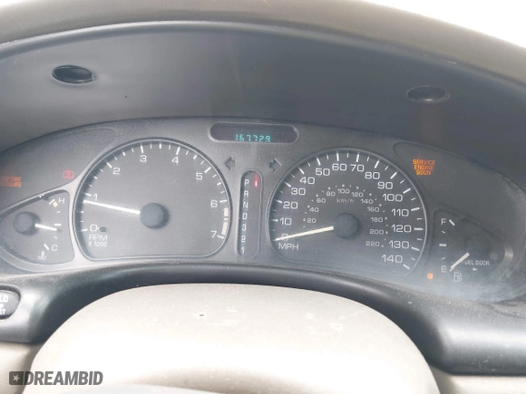 2002 Oldsmobile Alero GL1 with VIN 1G3NL52F62C241638, listed as a IAAI auction lot 42053044 with 167,729 mi miles. Bid and sale history available at carsss.com. Image 7.