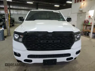 2022 Ram 1500 Big Horn with VIN 1C6SRFMT3NN391071, listed as a Copart auction lot 52592825 with 52,682 mi miles and Salvage title. Bid and sale history available at DreamBid. Image 5.