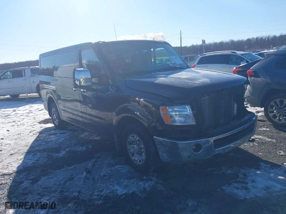 2017 Nissan NV Passenger SL with VIN 5BZAF0AA4HN850383, listed as a IAAI auction lot 41310673 with 122,120 mi miles. Bid and sale history available at carsss.com. Image 1.