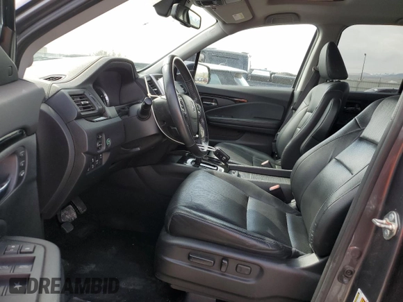 2017 Honda Ridgeline RTL-E with VIN 5FPYK3F75HB025743, listed as a Copart auction lot 54791905 with 163,055 mi miles and Salvage title. Bid and sale history available at DreamBid. Image 7.