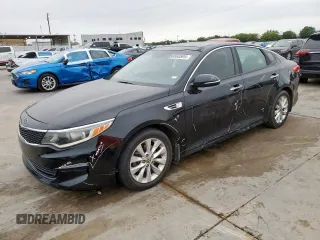 2016 Kia Optima EX with VIN 5XXGU4L33GG079351, listed as a Copart auction lot 58868595 with 138,723 mi miles and Salvage title. Bid and sale history available at DreamBid. Image 1.