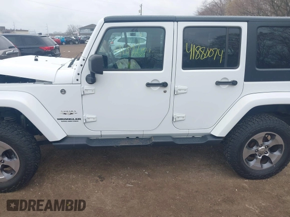 2017 Jeep Wrangler Unlimited 75th Anniversary z VIN 1C4BJWEG9HL684152, wystawiony jako IAAI lot #41880074 z przebiegiem 91 847 mil mil oraz . Historia ofert i sprzedaży dostępna na DreamBid. Obrazek 14.