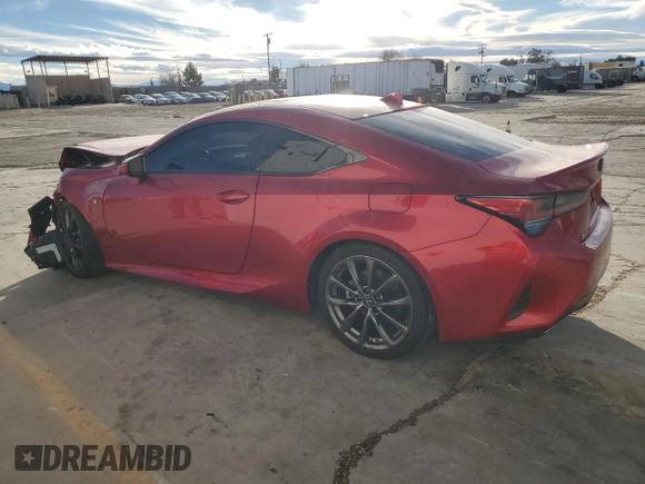 2019 Lexus RC 300 z VIN JTHHA5BC0K5009239, wystawiony jako Copart lot #81982064 z przebiegiem 78 919 mil mil oraz Szkoda całkowita • Salvage title. Historia ofert i sprzedaży dostępna na DreamBid. Obrazek 2.