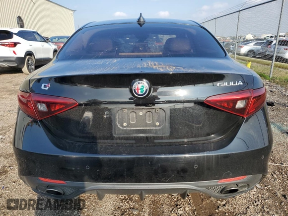 2018 Alfa Romeo Giulia with VIN ZARFAEDN8J7579215, listed as a Copart auction lot 86781414 with Not provided miles and Salvage title. Bid and sale history available at DreamBid. Image 6.