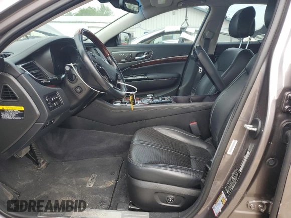 2015 Kia K900 Luxury with VIN KNALW4D48F6019883, listed as a Copart auction lot 58832735 with 59,086 mi miles and Salvage title. Bid and sale history available at DreamBid. Image 7.