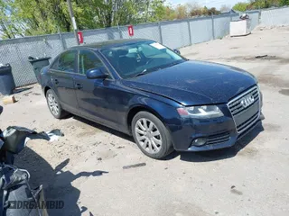 2009 Audi A4 2.0T Prem with VIN WAULF78K49N031985, listed as a IAAI auction lot 42096282 with 104,829 mi miles. Bid and sale history available at carsss.com. Image 1.