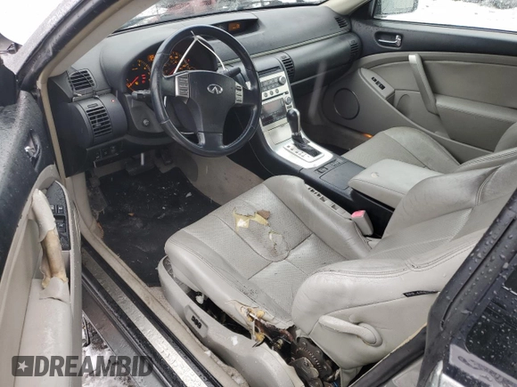 2006 Infiniti G35 Coupe with VIN JNKCV54E36M719048, listed as a Copart auction lot 83320084 with 177,353 mi miles and Salvage Title. Bid and sale history available at carsss.com. Image 8.