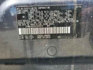 2010 Toyota RAV4 Sport с VIN JTMRK4DV8A5093319, выставлен на аукционе Copart как лот 56537735 с пробегом 152 808 миль миль и Списание • Salvage title. История ставок и продаж доступна на DreamBid. Изображение 13.