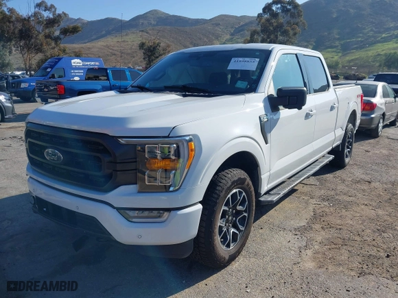 2021 Ford F-150 XL with VIN 1FTFW1E83MFA53064, listed as a IAAI auction lot 41598855 with 109,347 mi miles. Bid and sale history available at carsss.com. Image 17.