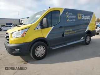 2020 Ford Transit Cargo z VIN 1FTBR1Y81LKB14001, wystawiony jako Copart lot #53910015 z przebiegiem 6 405 mil mil oraz Szkoda całkowita • Salvage title. Historia ofert i sprzedaży dostępna na DreamBid. Obrazek 1.