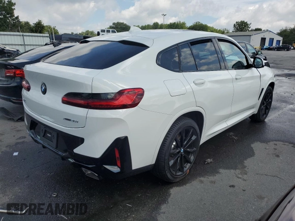 2023 BMW X4 xDrive30i with VIN 5UX33DT04P9S86799, listed as a Copart auction lot 66186003 with 0 mi miles. Bid and sale history available at carsss.com. Image 3.