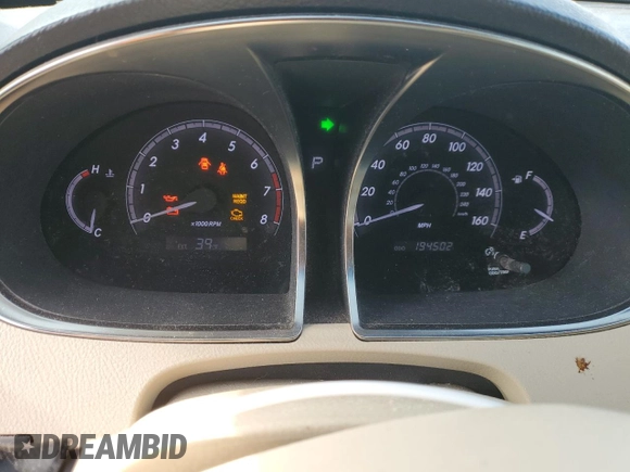 2012 Toyota Avalon with VIN 4T1BK3DBXCU471081, listed as a Copart auction lot 47921305 with 194,502 mi miles and Salvage Title. Bid and sale history available at carsss.com. Image 9.