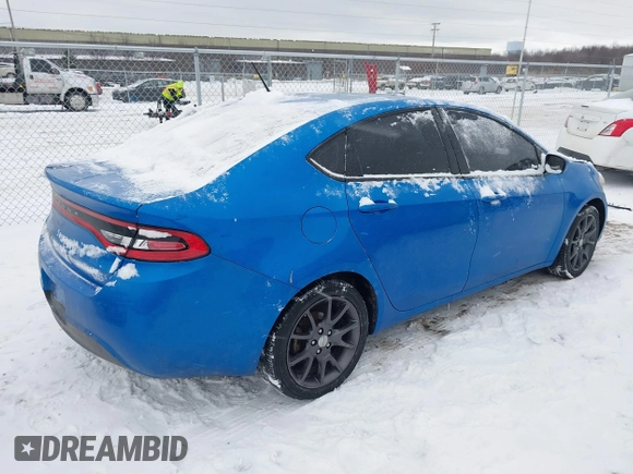 2016 Dodge Dart SE with VIN 1C3CDFAA0GD650532, listed as a IAAI auction lot 41222859 with 115,068 mi miles. Bid and sale history available at carsss.com. Image 4.