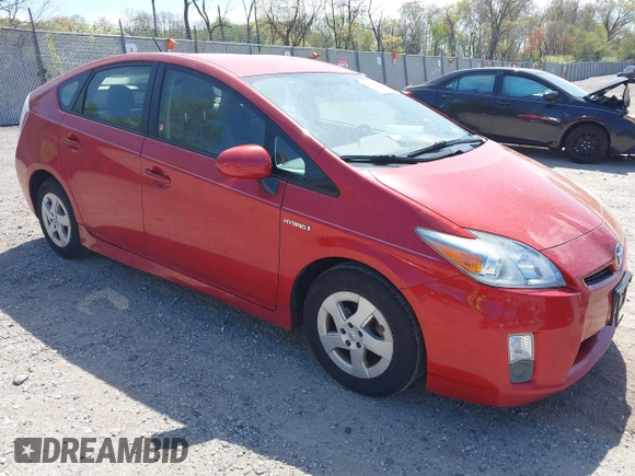 2011 Toyota Prius I with VIN JTDKN3DU2B5346291, listed as a IAAI auction lot 42088192 with 257,288 mi miles. Bid and sale history available at carsss.com. Image 1.