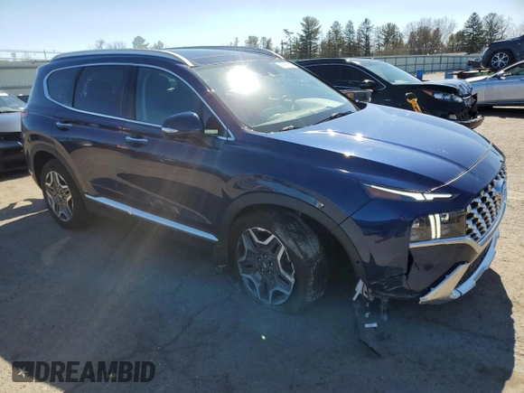 2021 Hyundai Santa Fe Limited with VIN 5NMS4DAL7MH349921, listed as a Copart auction lot 49592725 with 50,541 mi miles and Salvage Title. Bid and sale history available at carsss.com. Image 4.