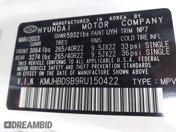 2024 Genesis GV80 z VIN KMUHBDSB9RU150422, wystawiony jako IAAI lot #41527174 z przebiegiem 41 956 mil mil oraz . Historia ofert i sprzedaży dostępna na DreamBid. Obrazek 9.