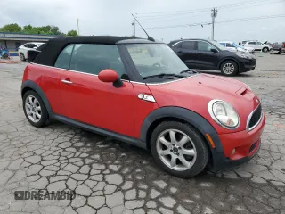 2010 MINI Convertible S with VIN WMWMS3C50ATY08821, listed as a Copart auction lot 53547595 with 54,438 mi miles and Salvage title. Bid and sale history available at DreamBid. Image 4.