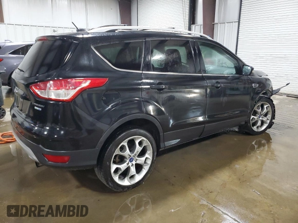 2013 Ford Escape Titanium with VIN 1FMCU9J93DUC84611, listed as a Copart auction lot 59046515 with 126,386 mi miles and Salvage title. Bid and sale history available at DreamBid. Image 3.
