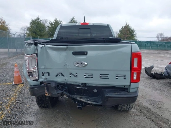 2021 Ford Ranger XL with VIN 1FTER4FH8MLD28724, listed as a IAAI auction lot 41736352 with 37,860 mi miles. Bid and sale history available at carsss.com. Image 16.