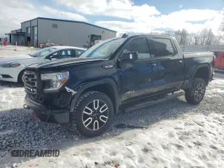 2021 GMC Sierra 1500 AT4 with VIN 3GTP9EEL0MG403871, listed as a Copart auction lot 43845305 with 51,209 mi miles and Non Repairable. Bid and sale history available at carsss.com. Image 1.