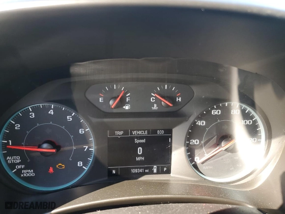 2019 Chevrolet Equinox LS with VIN 3GNAXHEV0KS523668, listed as a Copart auction lot 46290305 with 109,341 mi miles and Salvage Title. Bid and sale history available at carsss.com. Image 9.