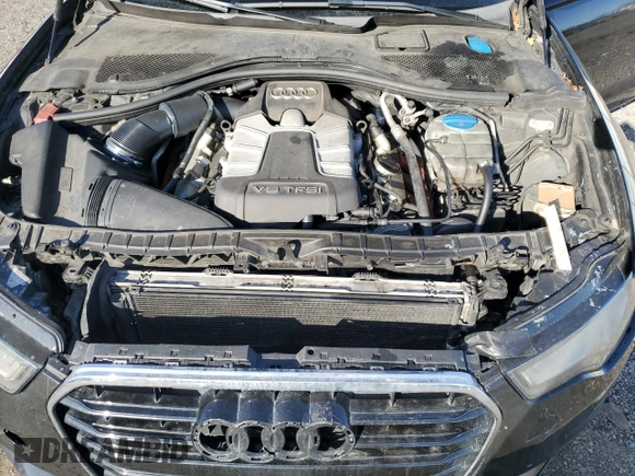 2013 Audi A6 Premium Plus with VIN WAUGGAFC6DN030112, listed as a Copart auction lot 47592835 with 196,190 mi miles and Salvage title. Bid and sale history available at DreamBid. Image 12.