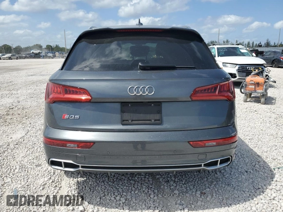 2018 Audi SQ5 Premium Plus with VIN WA1A4AFY3J2156464, listed as a Copart auction lot 54524195 with 40,237 mi miles and Salvage Title. Bid and sale history available at carsss.com. Image 6.
