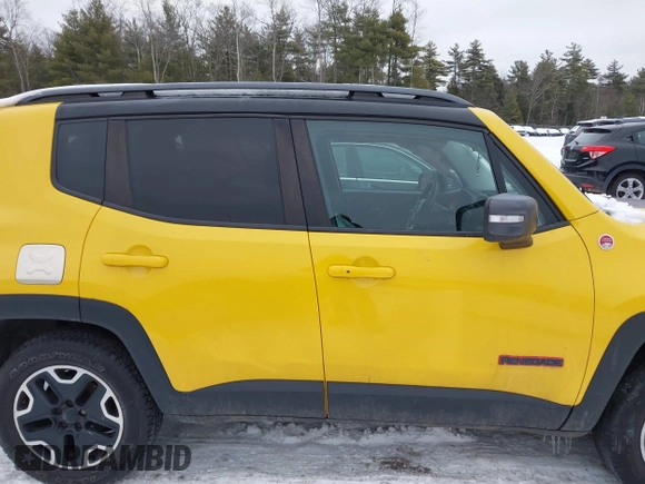 2015 Jeep Renegade Trailhawk with VIN ZACCJBCT9FPB95949, listed as a IAAI auction lot 41558291 with 60,682 mi miles and . Bid and sale history available at DreamBid. Image 13.
