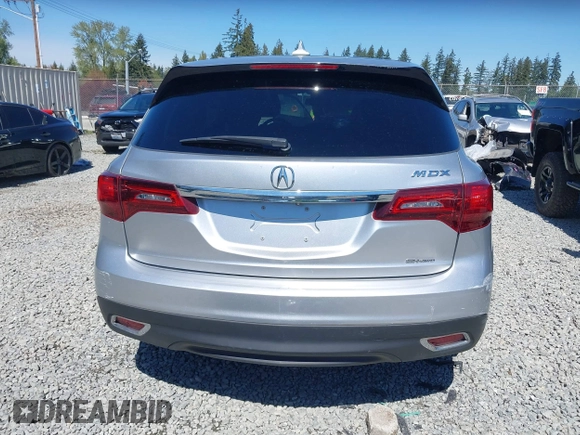 2014 Acura MDX with VIN 5FRYD4H23EB028886, listed as a IAAI auction lot 42042156 with 112,445 mi miles. Bid and sale history available at carsss.com. Image 16.