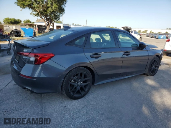 2022 Honda Civic Sedan Sport with VIN 2HGFE2F5XNH608350, listed as a Copart auction lot 53079315 with 30,131 mi miles and Non Repairable. Bid and sale history available at carsss.com. Image 3.
