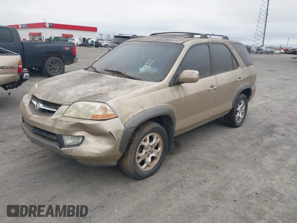 2001 Acura MDX Touring Pkg with VIN 2HNYD18691H513700, listed as a IAAI auction lot 41733475 with 274,715 mi miles. Bid and sale history available at carsss.com. Image 2.