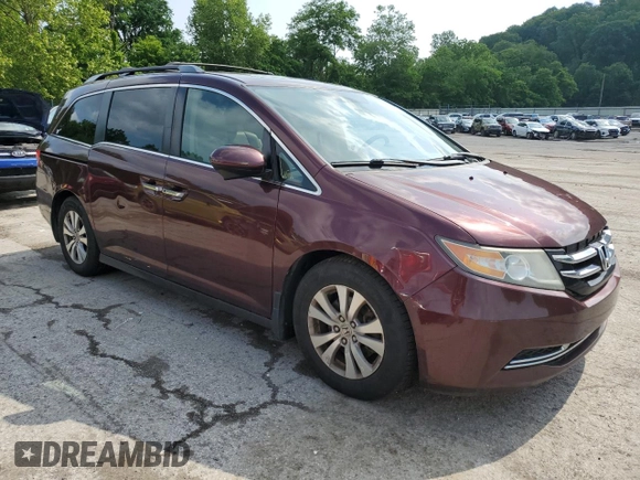 2015 Honda Odyssey EX-L z VIN 5FNRL5H60FB094220, wystawiony jako Copart lot #59840525 z przebiegiem 221 964 mil mil oraz Czysty tytuł • Clean title. Historia ofert i sprzedaży dostępna na DreamBid. Obrazek 4.