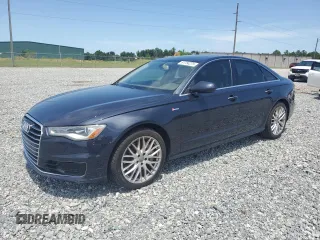2016 Audi A6 Premium Plus with VIN WAUFGAFC9GN022019, listed as a Copart auction lot 61754275 with 94,698 mi miles and Salvage title. Bid and sale history available at DreamBid. Image 1.