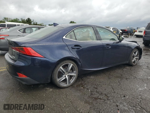 2017 Lexus IS 300 with VIN JTHCM1D26H5025811, listed as a Copart auction lot 56952125 with 49,627 mi miles and Salvage title. Bid and sale history available at DreamBid. Image 3.