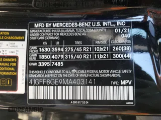2021 Mercedes-Benz GLS 580 с VIN 4JGFF8GE9MA403141, выставлен на аукционе Copart как лот 76379994 с пробегом 30 410 миль миль и Списание • Salvage title. История ставок и продаж доступна на DreamBid. Изображение 15.