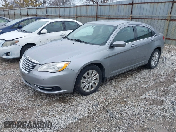 2013 Chrysler 200 LX with VIN 1C3CCBAB9DN641130, listed as a IAAI auction lot 41714609 with 175,465 mi miles. Bid and sale history available at carsss.com. Image 2.