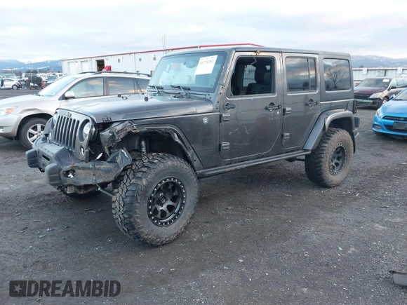 2017 Jeep Wrangler Unlimited Sahara with VIN 1C4BJWEG8HL638067, listed as a IAAI auction lot 41274352 with 57,339 mi miles. Bid and sale history available at carsss.com. Image 17.