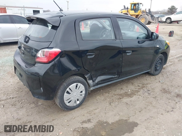 2022 Mitsubishi Mirage ES z VIN ML32AUHJ2NH003729, wystawiony jako IAAI lot #40956433 z przebiegiem 38 536 mil mil oraz . Historia ofert i sprzedaży dostępna na DreamBid. Obrazek 4.